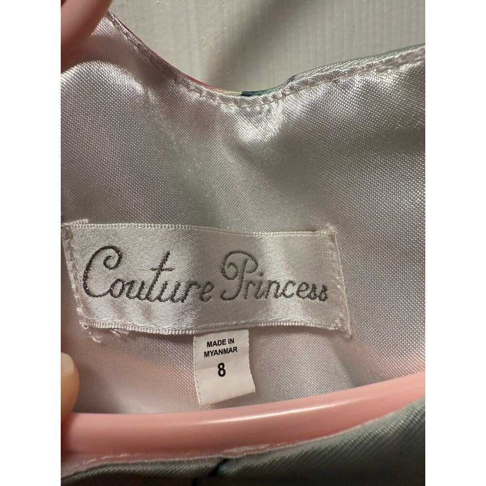 Couture Princess Girls 8 Floral Sleeveless Dress - Picture 3 of 8